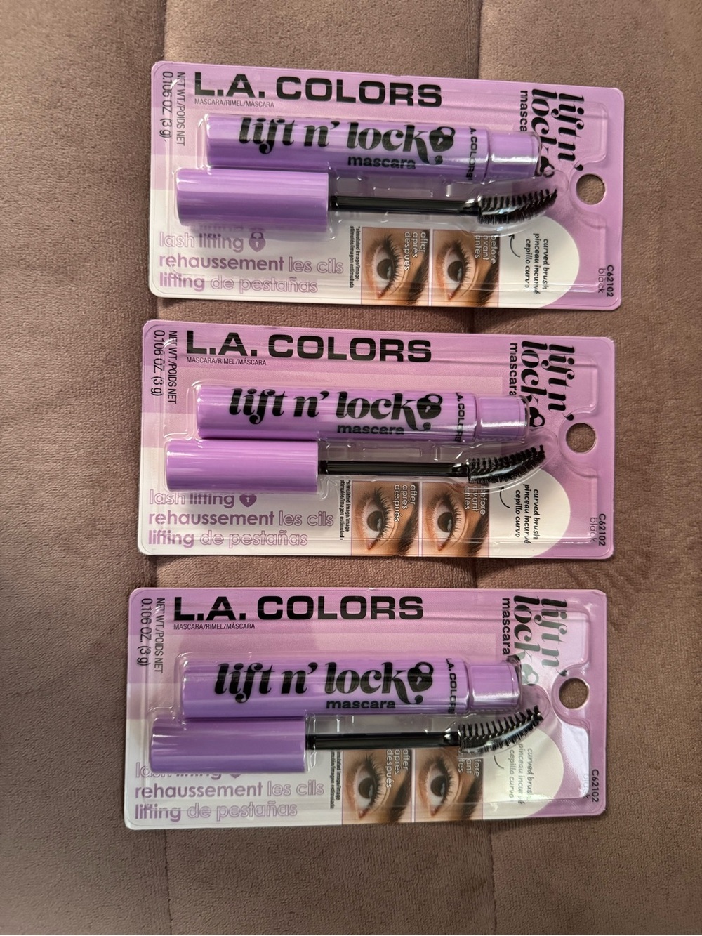L.A. COLORS Lift n' Lock Mascara - BLACK